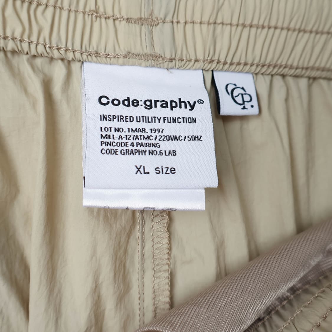 34/코드그라피 나일론 카고 팬츠 상품이미지5