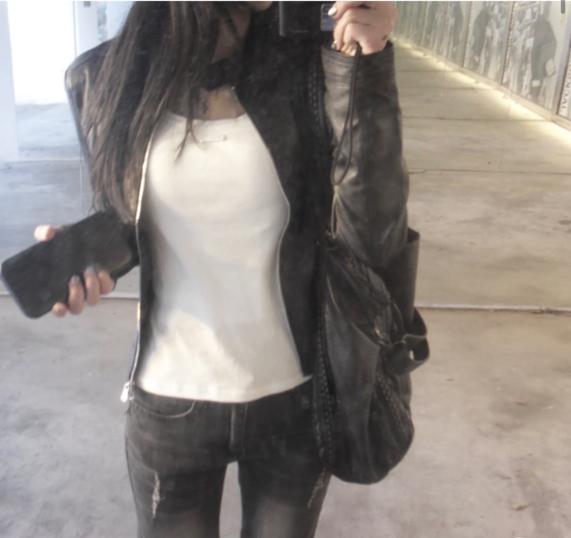 leather slim jk 상품이미지2