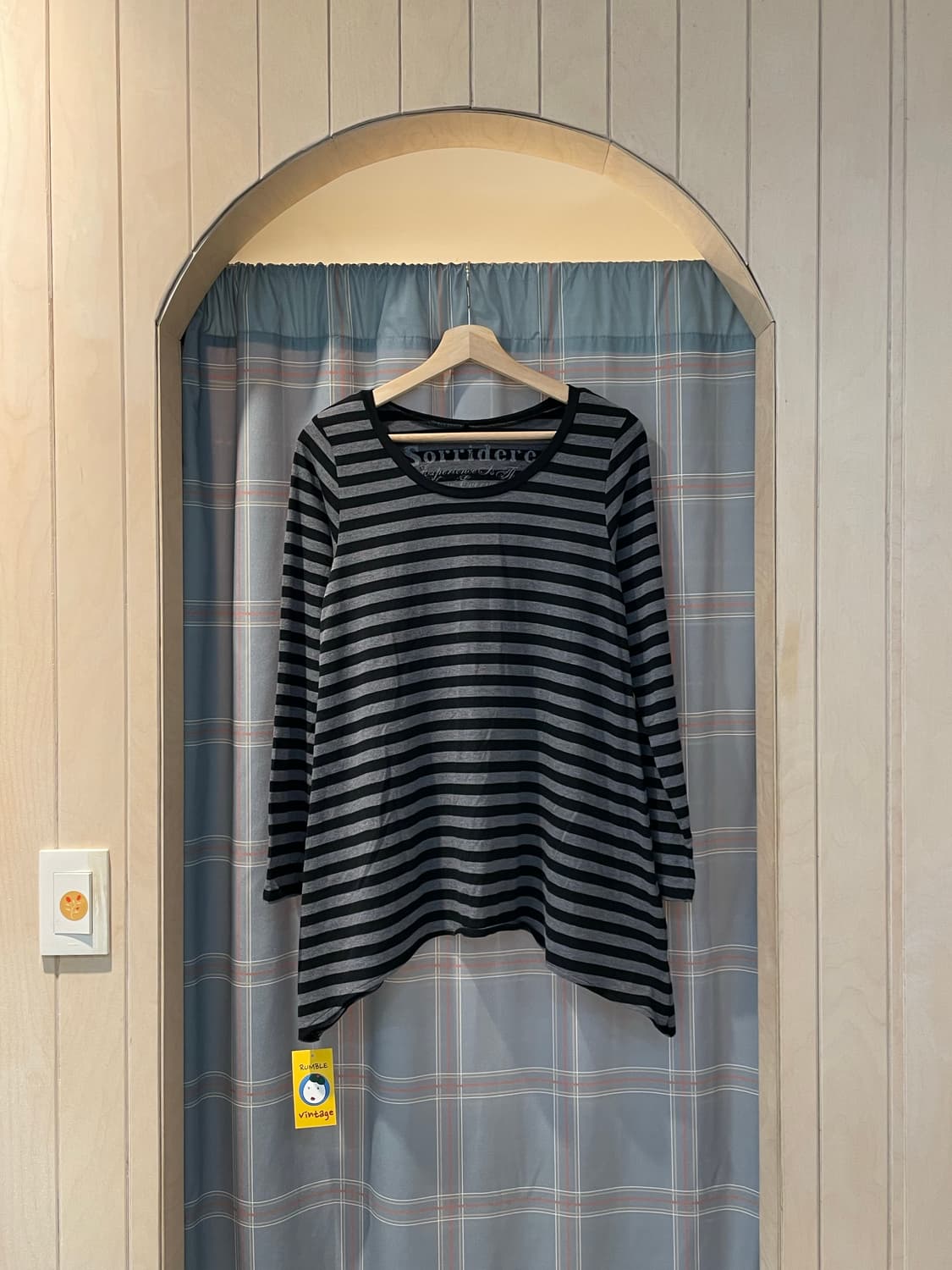 일본빈티지 언발 단가라긴팔티 상품이미지1