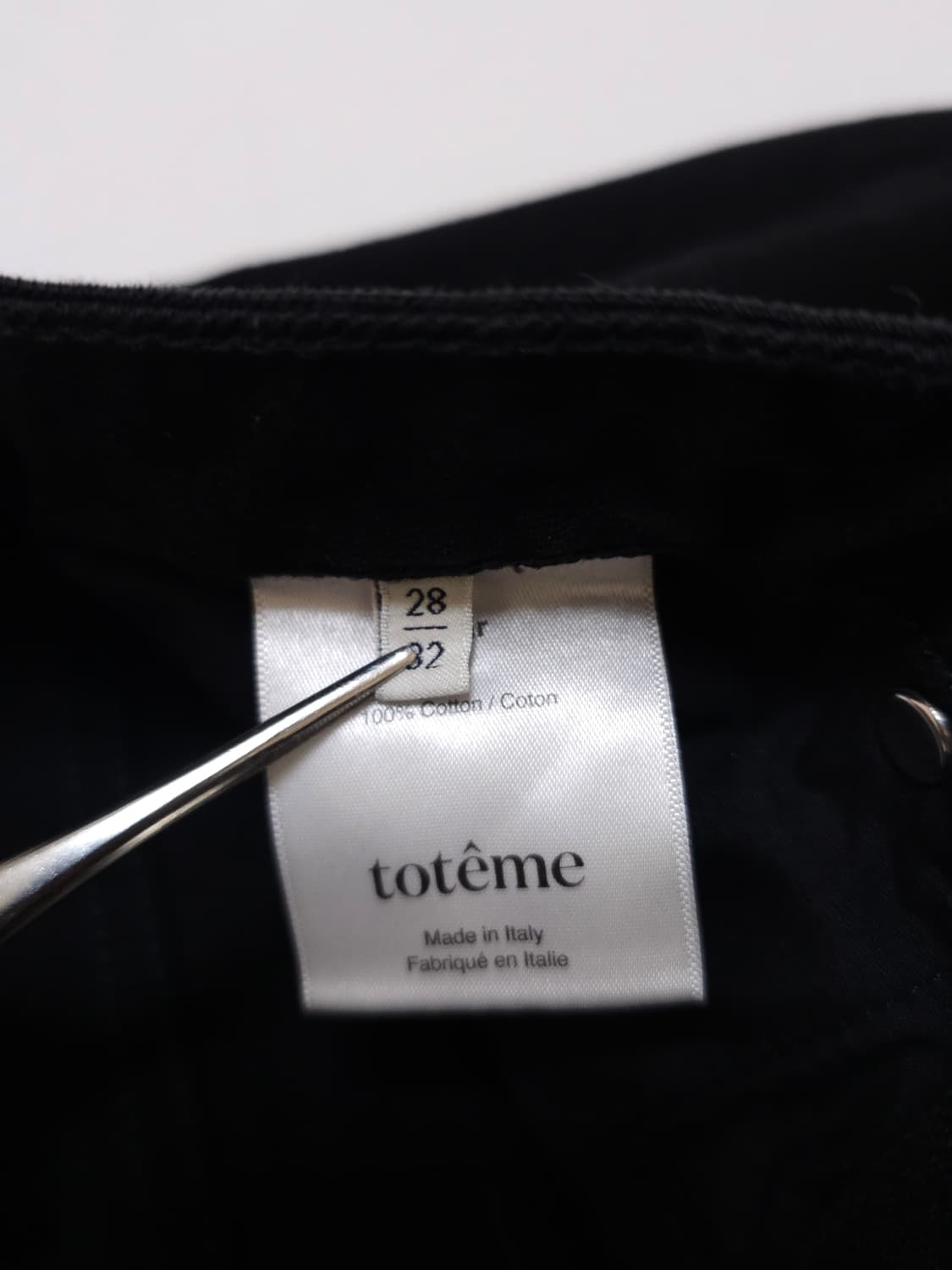 토템 플레어 와이드 블랙 데님 상품이미지5