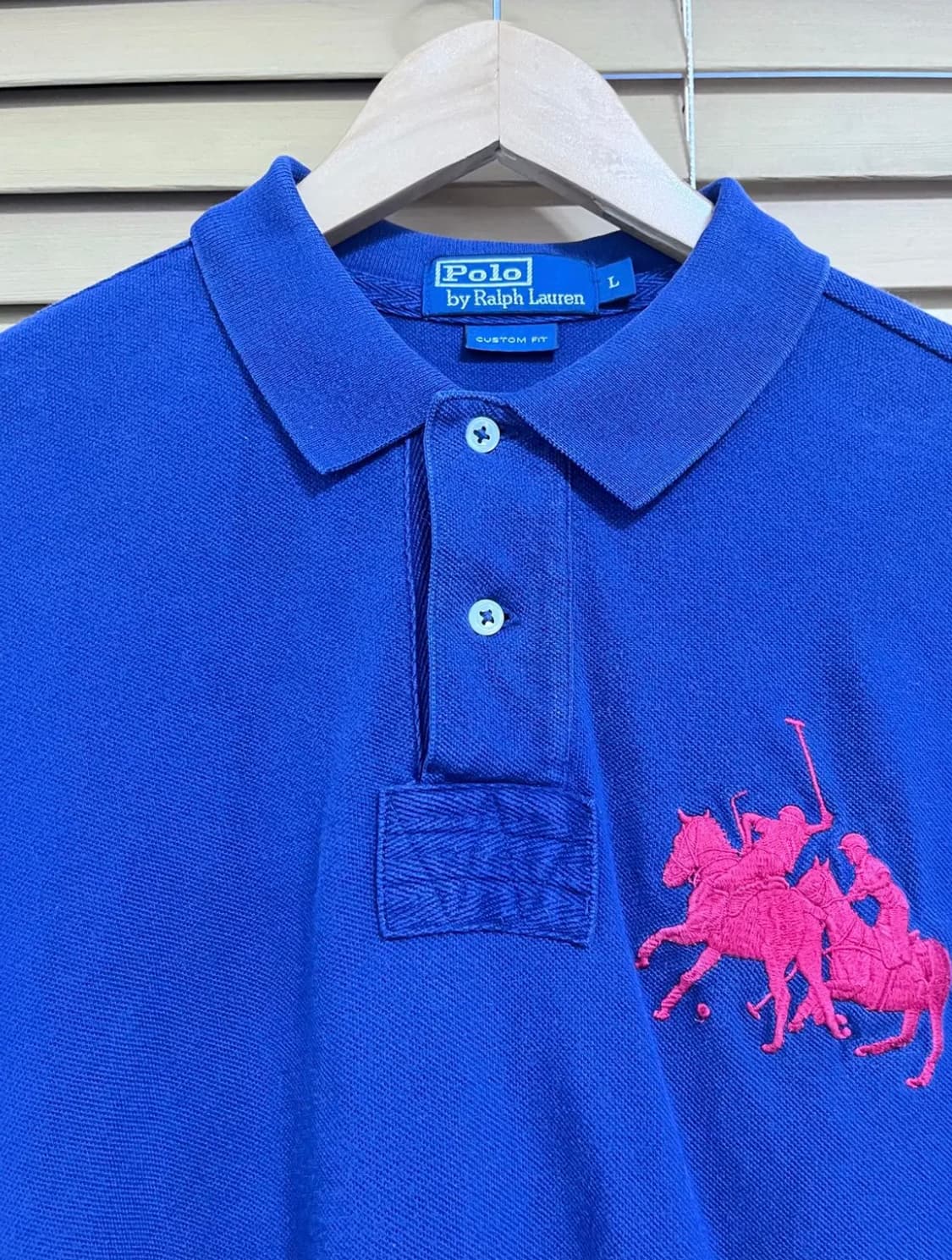 폴로랄프로렌 남성 빅포니 네이비 긴팔PK티셔츠 L사이즈 상품이미지1