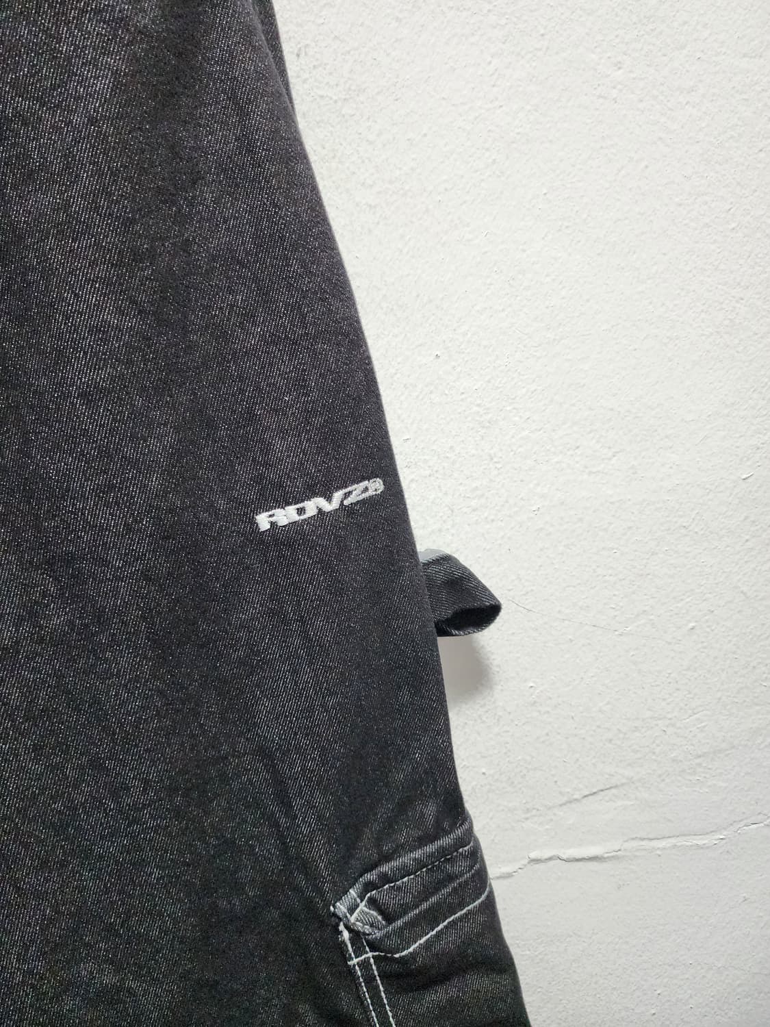 RDVZ 흑청 카고바지 청바지 상품이미지4