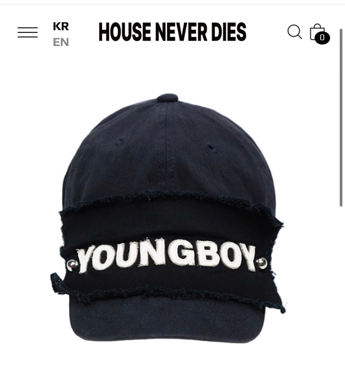 하우스네버다이즈 영보이 캡 상품이미지1