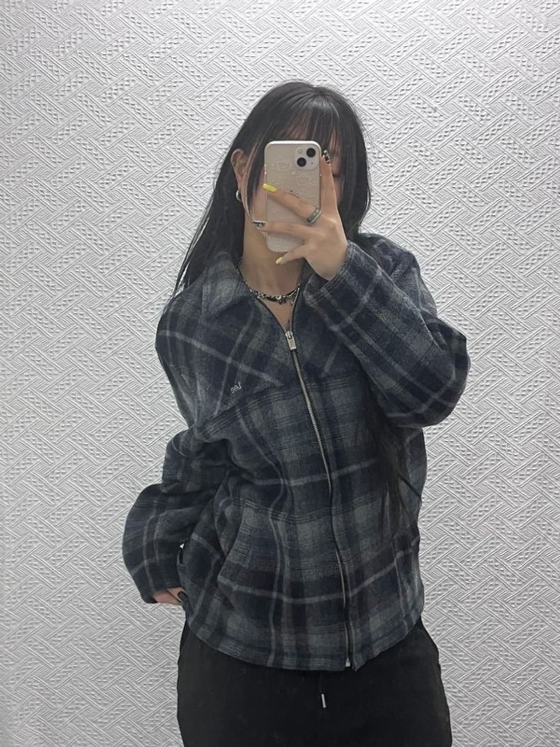 리 LEE 빈티지 홀리데이 체크 울 자켓 95 C07441 상품이미지2