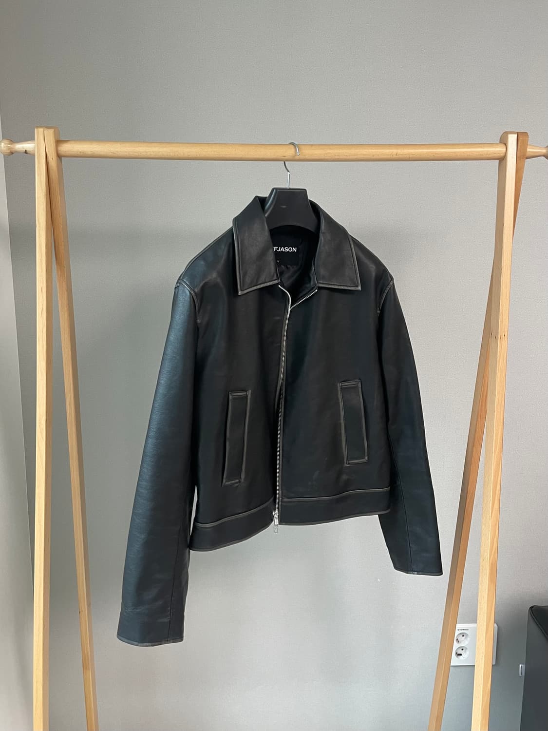 도프제이슨 레더 자켓 (블랙) 상품이미지1