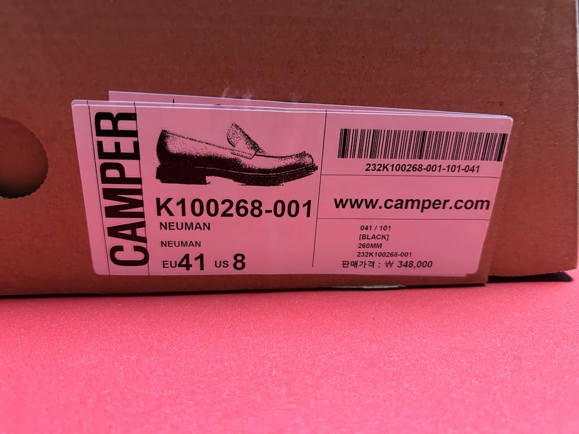 *컨디션최상*캠퍼camper뉴먼 로퍼 EU41(260사이즈) 상품이미지7