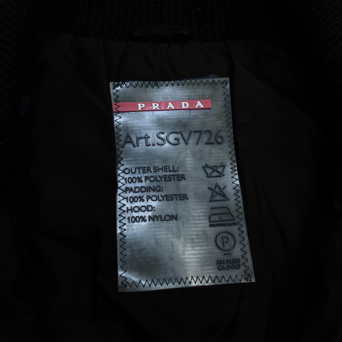 프라다 Prada 00s 아카이브 고어텍스 자켓 상품이미지4
