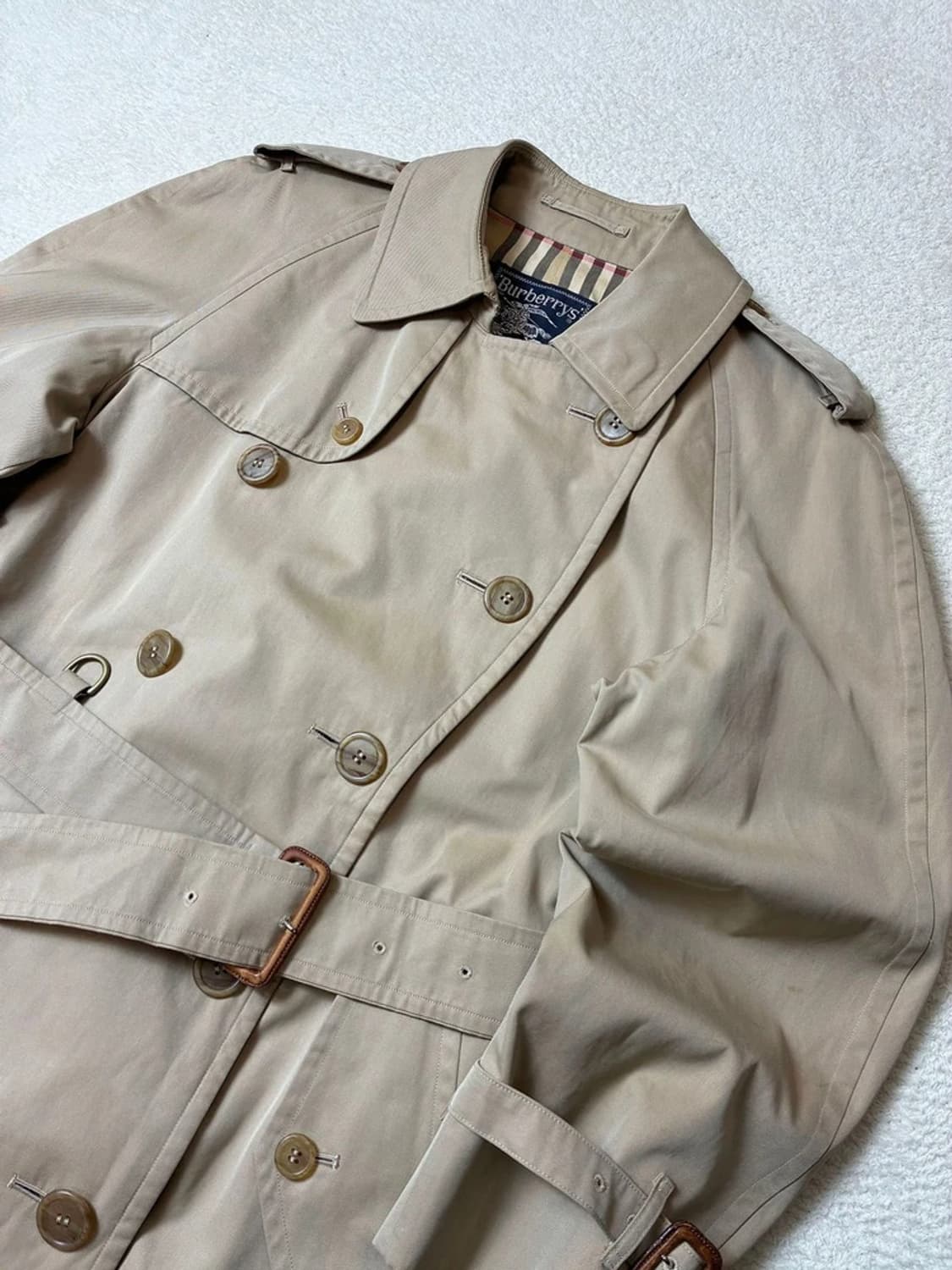 버버리 90's 재팬 더블 브레스티드 트렌치 코트 PN6457 상품이미지2