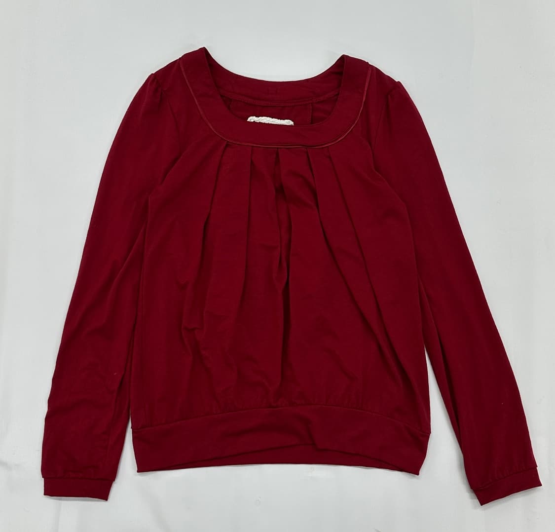 ♥️ 슈슈룬 쇼콜라 레드 포인트 코디세트♥️ 리본 블라우스 러블리 상품이미지5