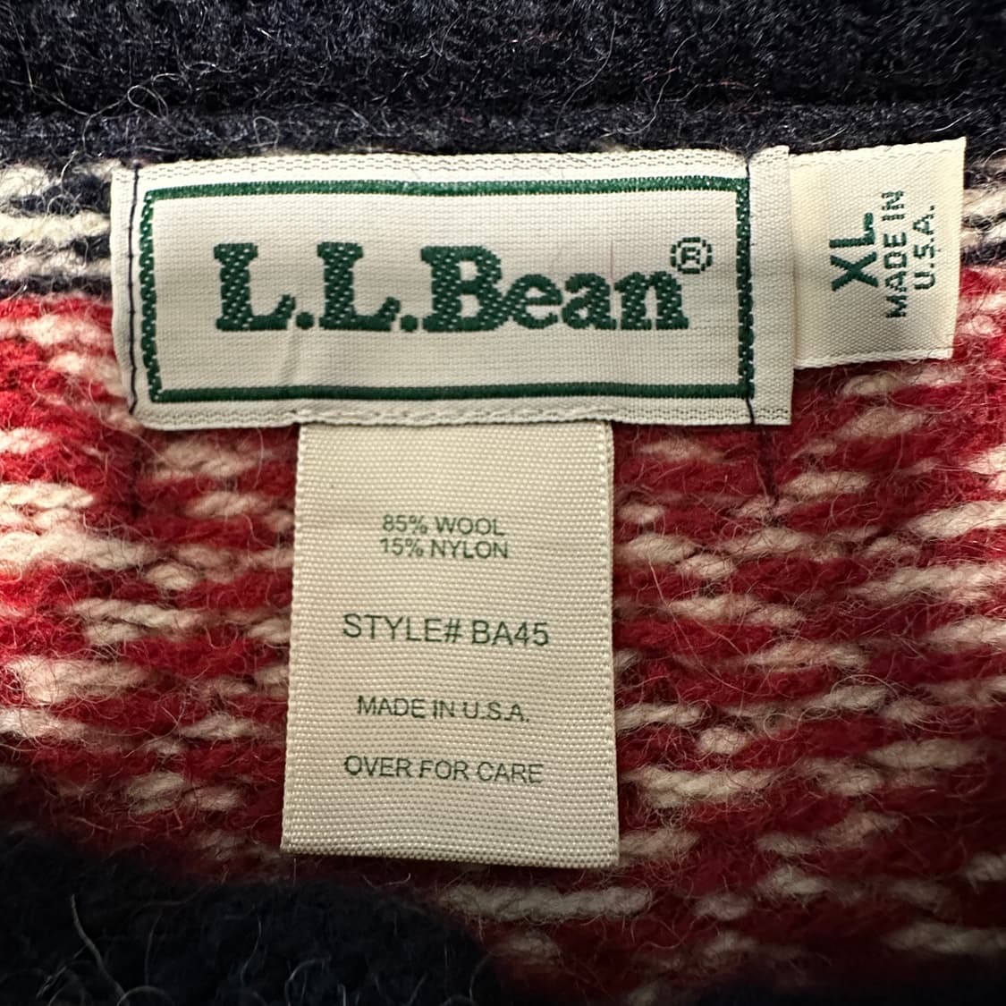 L. L. BEAN usa made knit nordic sweater 상품이미지3