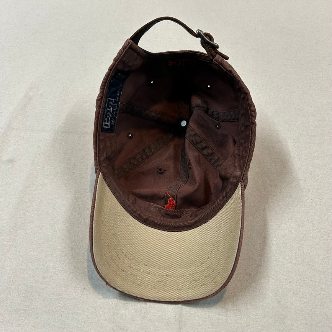 폴로 랄프로렌 다크 브라운 볼캡 모자 가죽스트랩 정품 상품이미지8