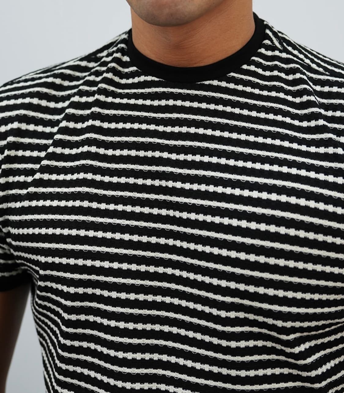 파블로 스트라이프 머슬핏 링거티 라지 사이즈 상품이미지2