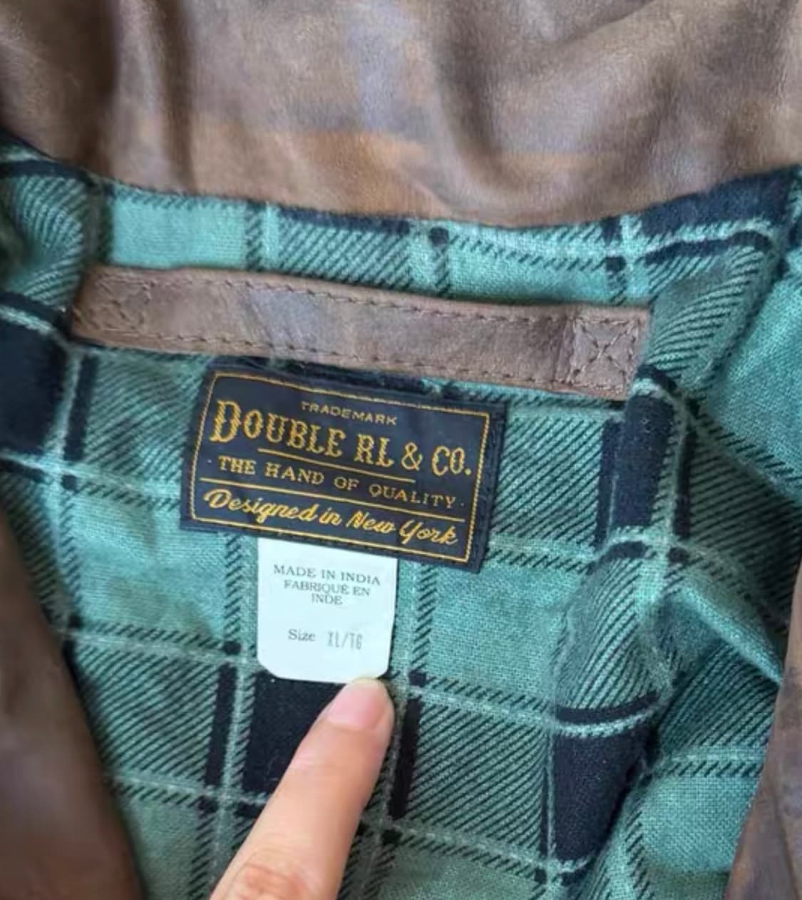 rrl 엠브로이디 레더 자켓 m.xl 상품이미지6