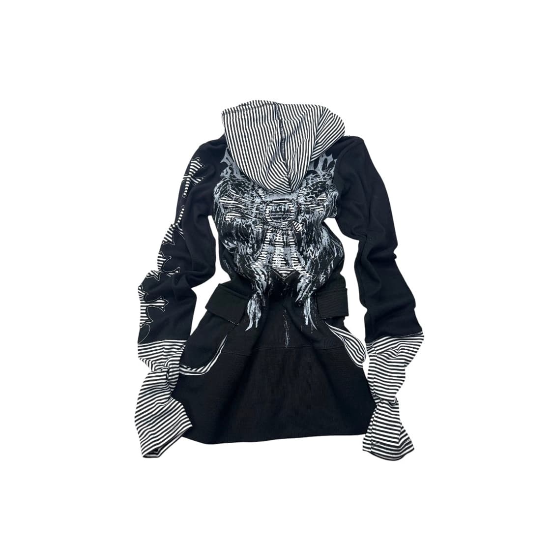 Glitz punk gothic cross detail zip up 상품이미지2