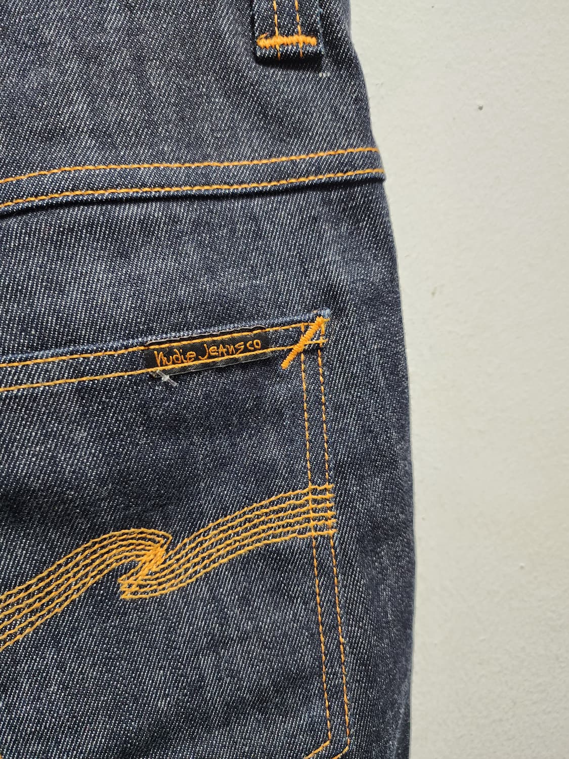 누디진 엠보 자수 데님 팬츠 상품이미지3