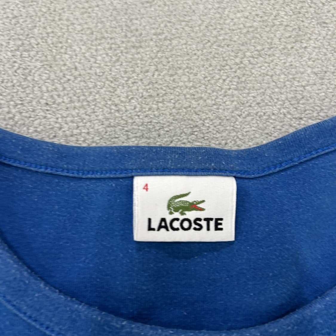 라코스테 스트라이프 긴팔 티셔츠 블루 m 상품이미지2