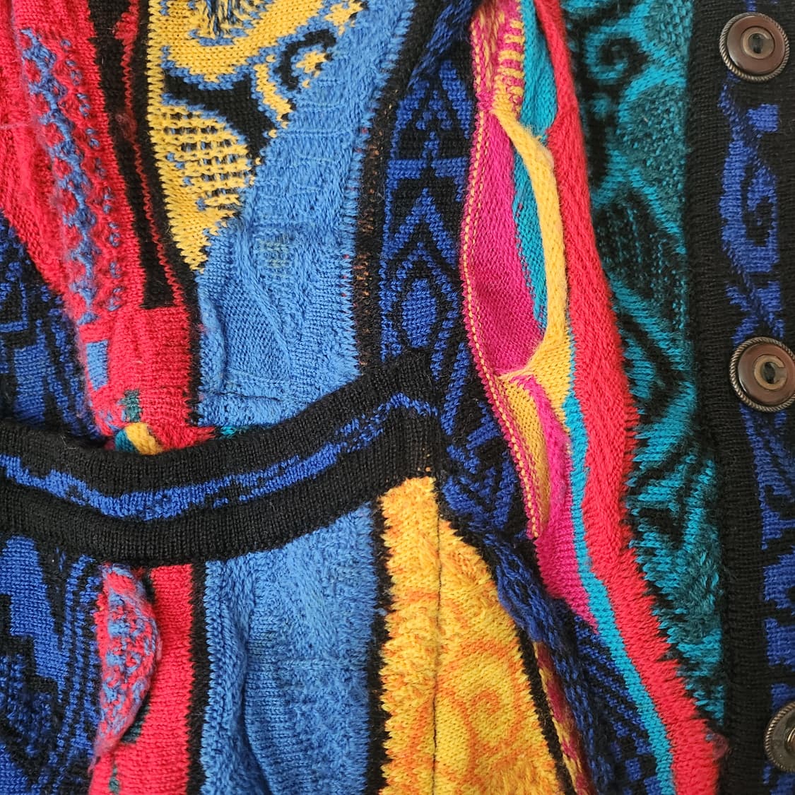 쿠지 Coogi 케이블 패턴 울 가디건 공용 빈티지 니트  상품이미지10