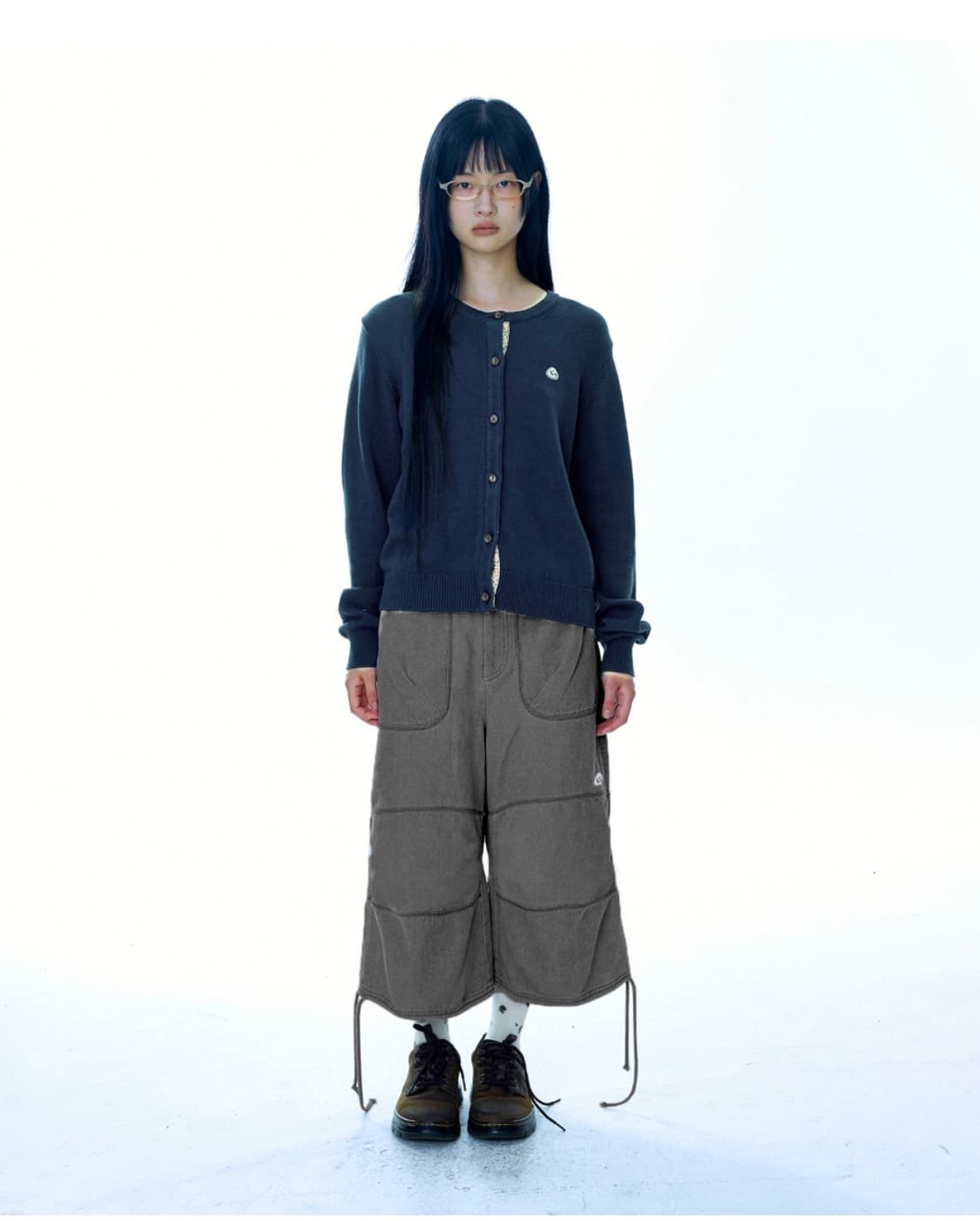 coyseio - oxford zigzag pants charcoal 상품이미지2
