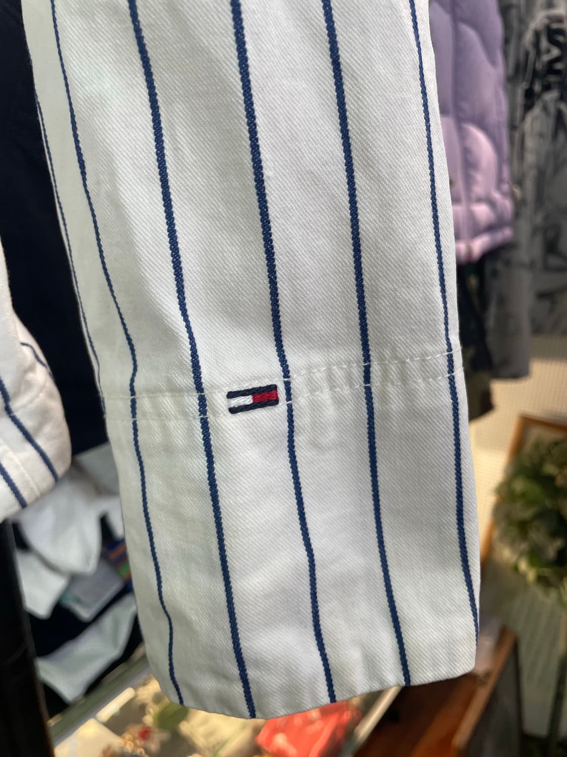 희귀)타미 자수로고 스트라이프 자켓 상품이미지4