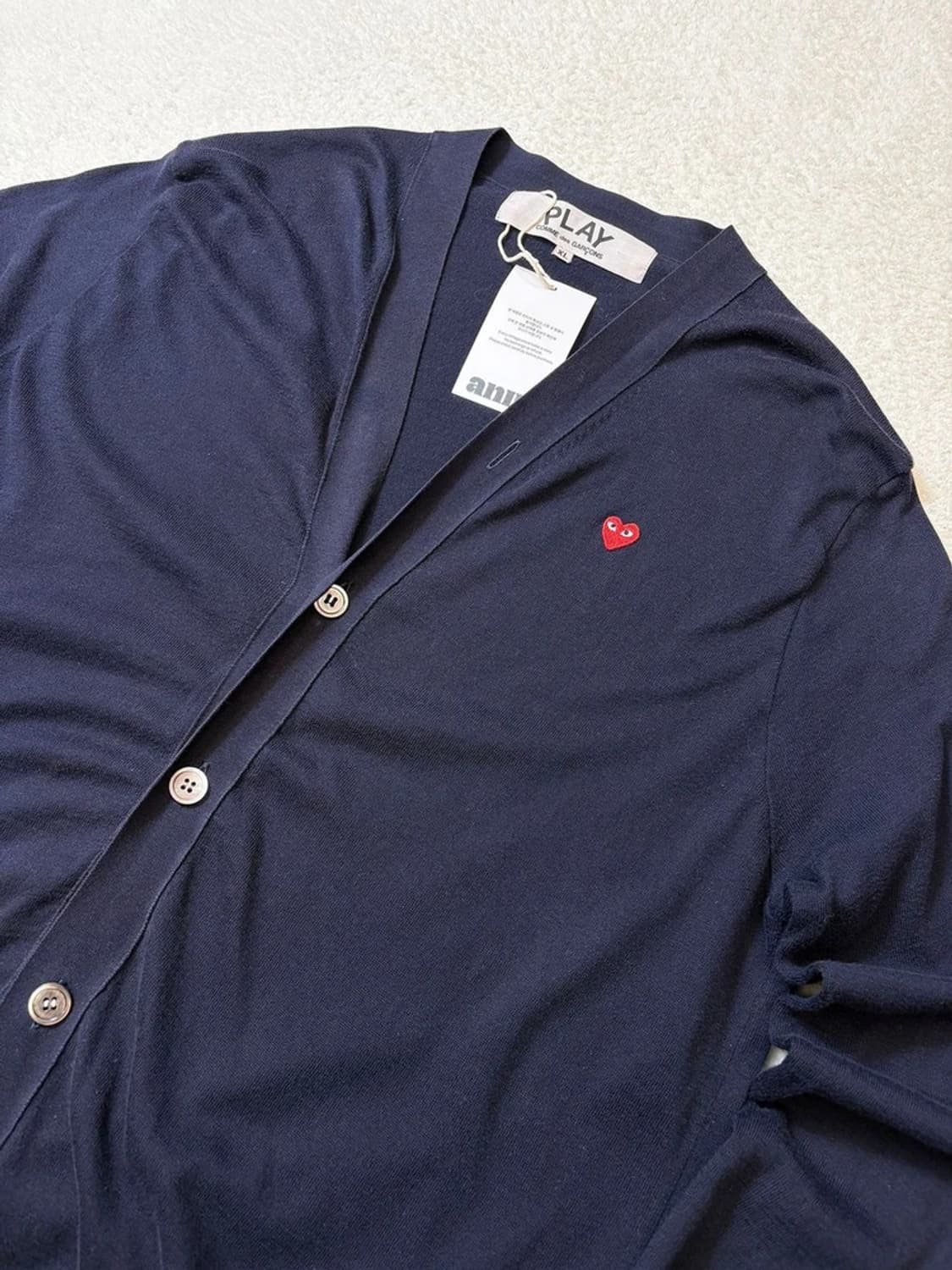 꼼데가르송 스몰 로고 니트 가디건 pn6160 상품이미지2