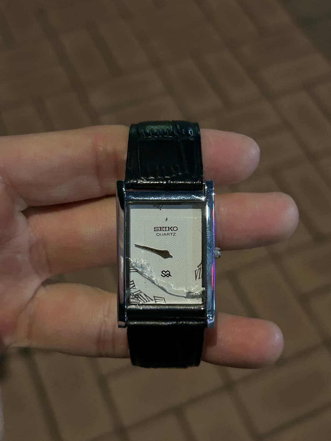 [파손] 세이코 탱크 쿼츠 시계 상품이미지1