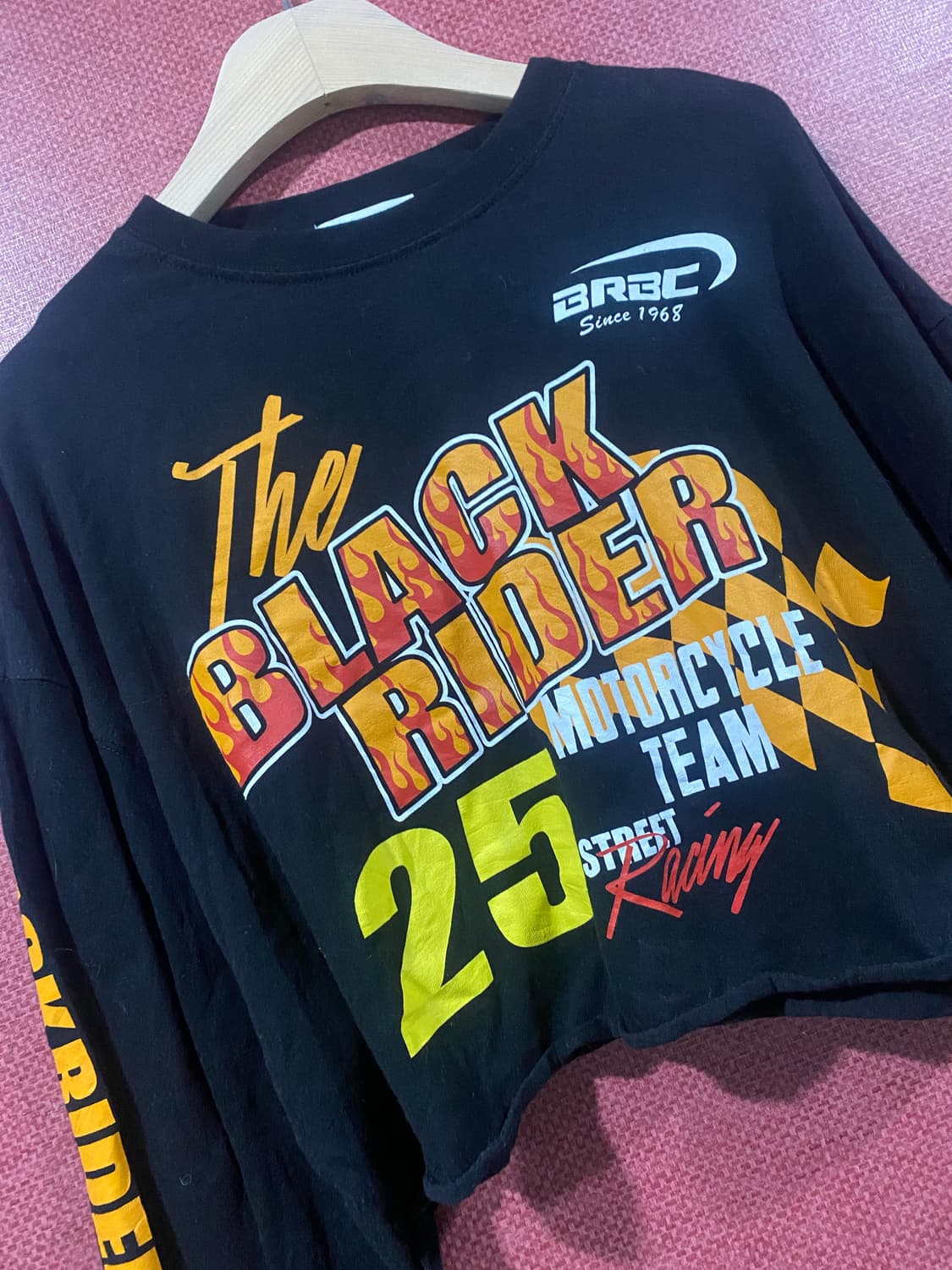 위고 블랙 크롭 맨투맨 티셔츠 F 상품이미지2