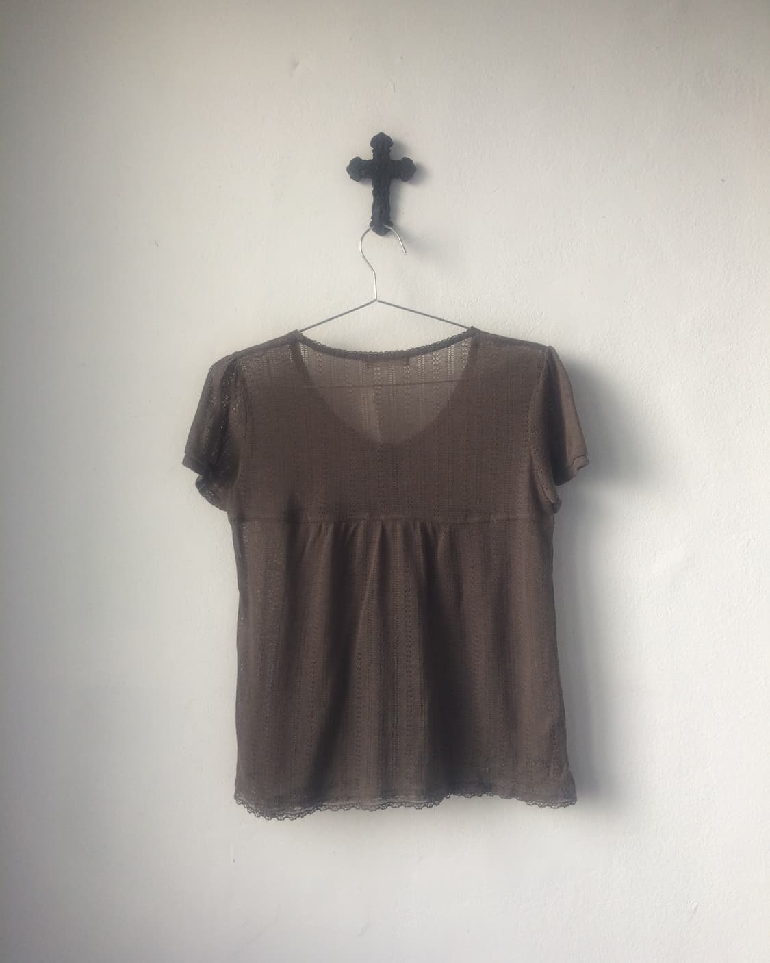 Button point knit blouse 상품이미지3