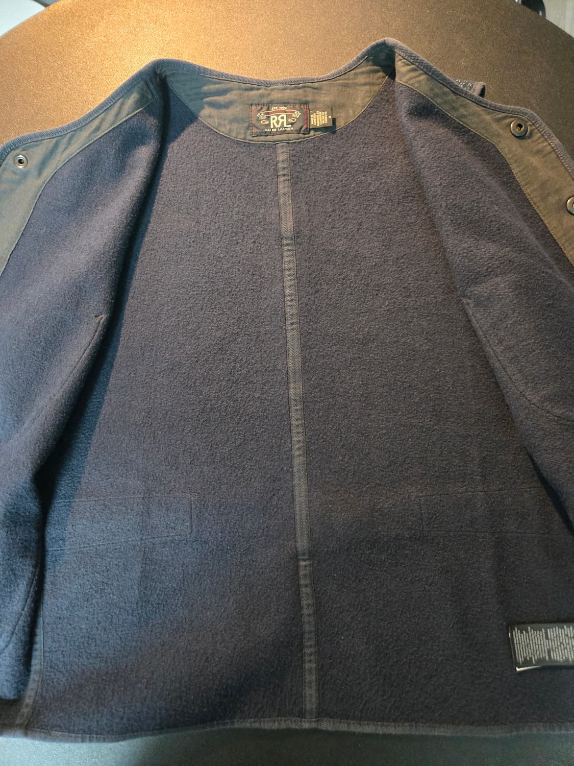 RRL 프린트 인디고 플리스 베스트 상품이미지5