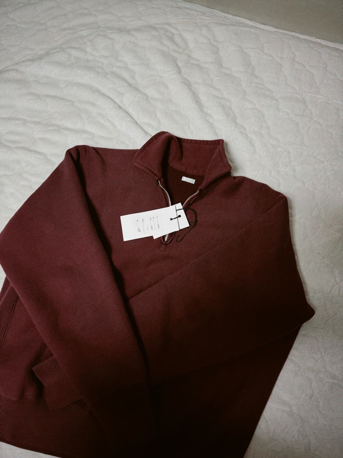 아프레쎄 하프집업 버건디 2 상품이미지2