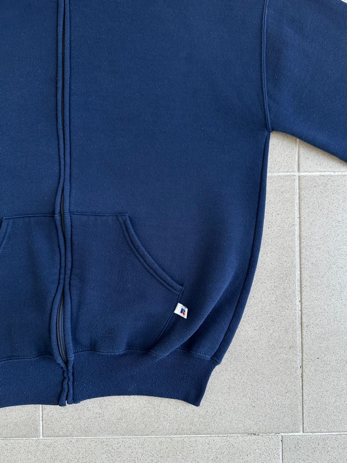 90s 빈티지 러셀 후드집업 네이비 XL USA 상품이미지3