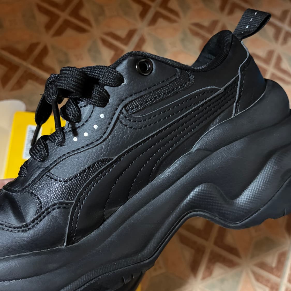 푸마 실리아 웨지 블랙 실버 393915-03 상품이미지6