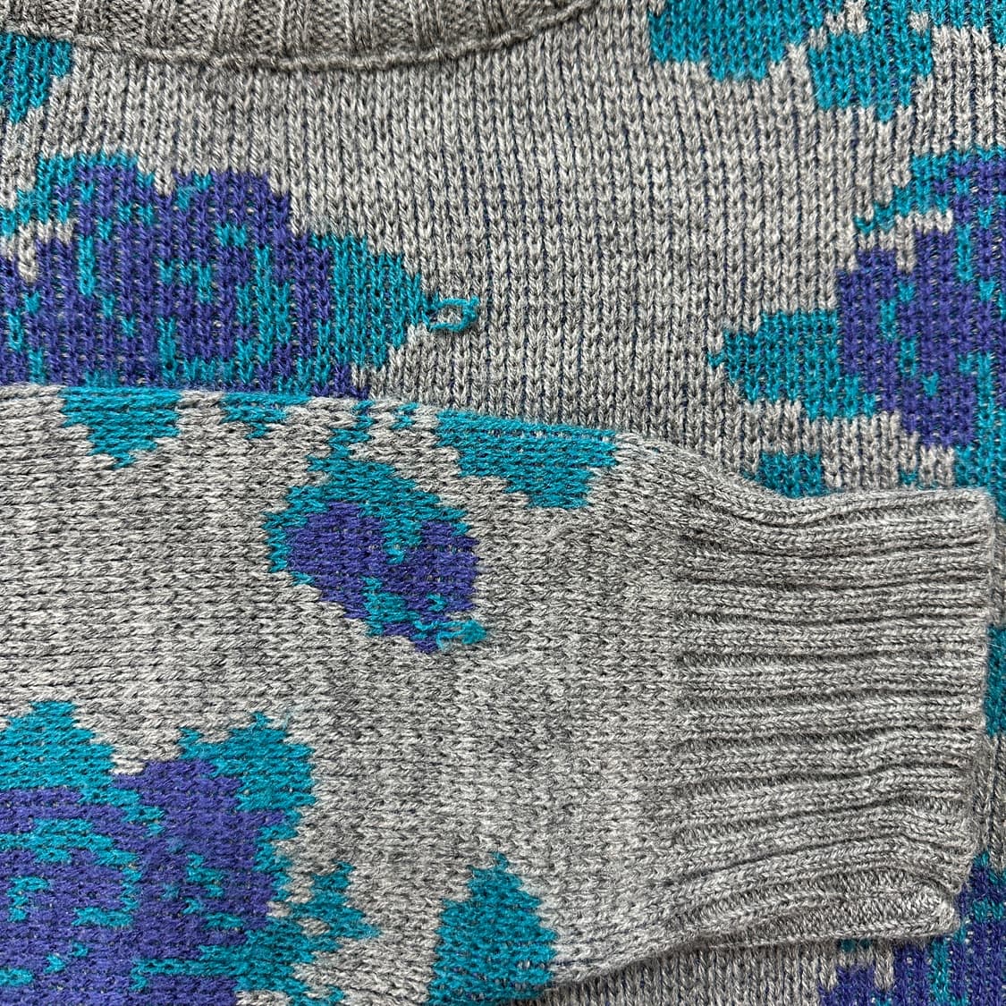 90s USA 빈티지 아크릴 니트 스웨터 38(XL) 상품이미지4