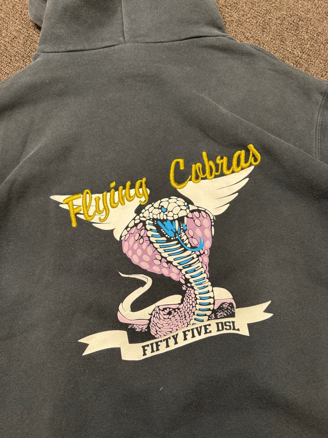 M)55DSL 디젤 빈티지 자수 프린팅 후디 상품이미지5