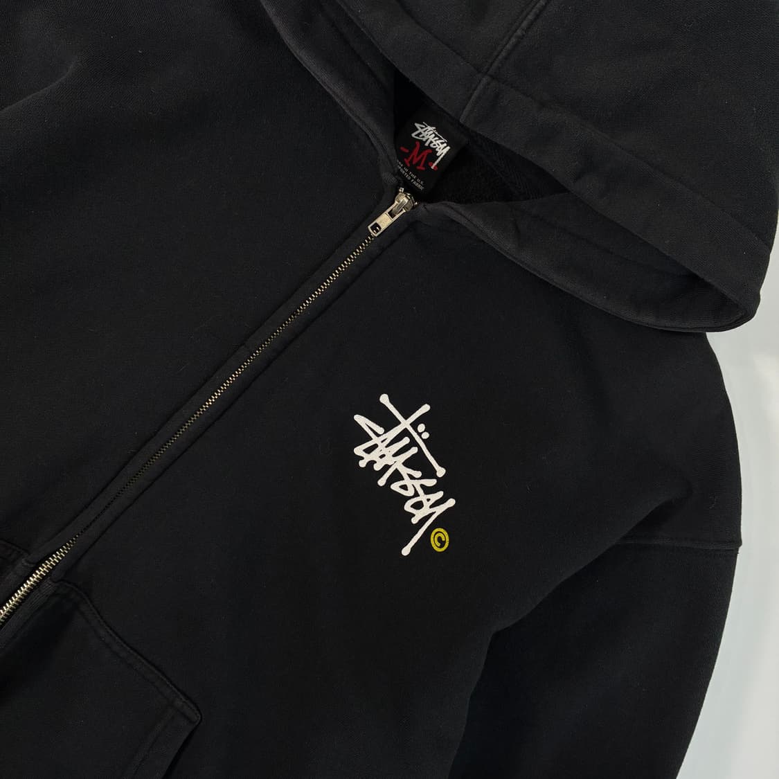 Stussy  스투시 90,s C스탁 블랙 후드티  상품이미지5