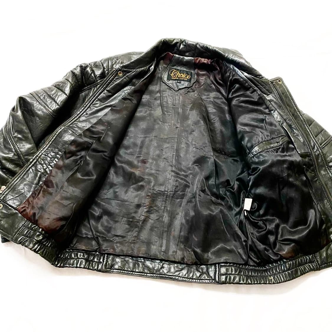 Choice - 양가죽 레더 바이커 봄버 자켓 상품이미지2