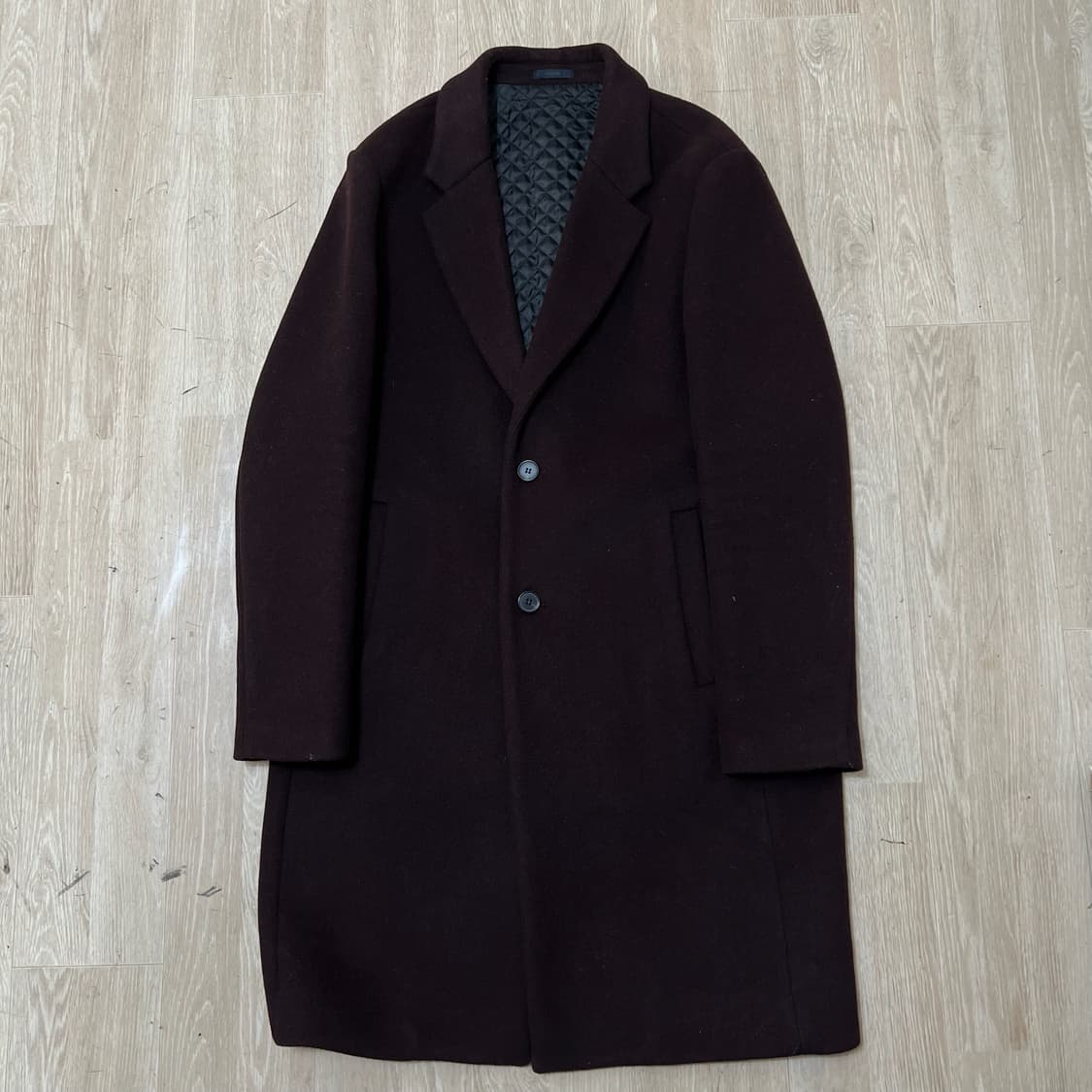 트루젠 남성 클래식 누빔 싱글 코트 XL/105  상품이미지1