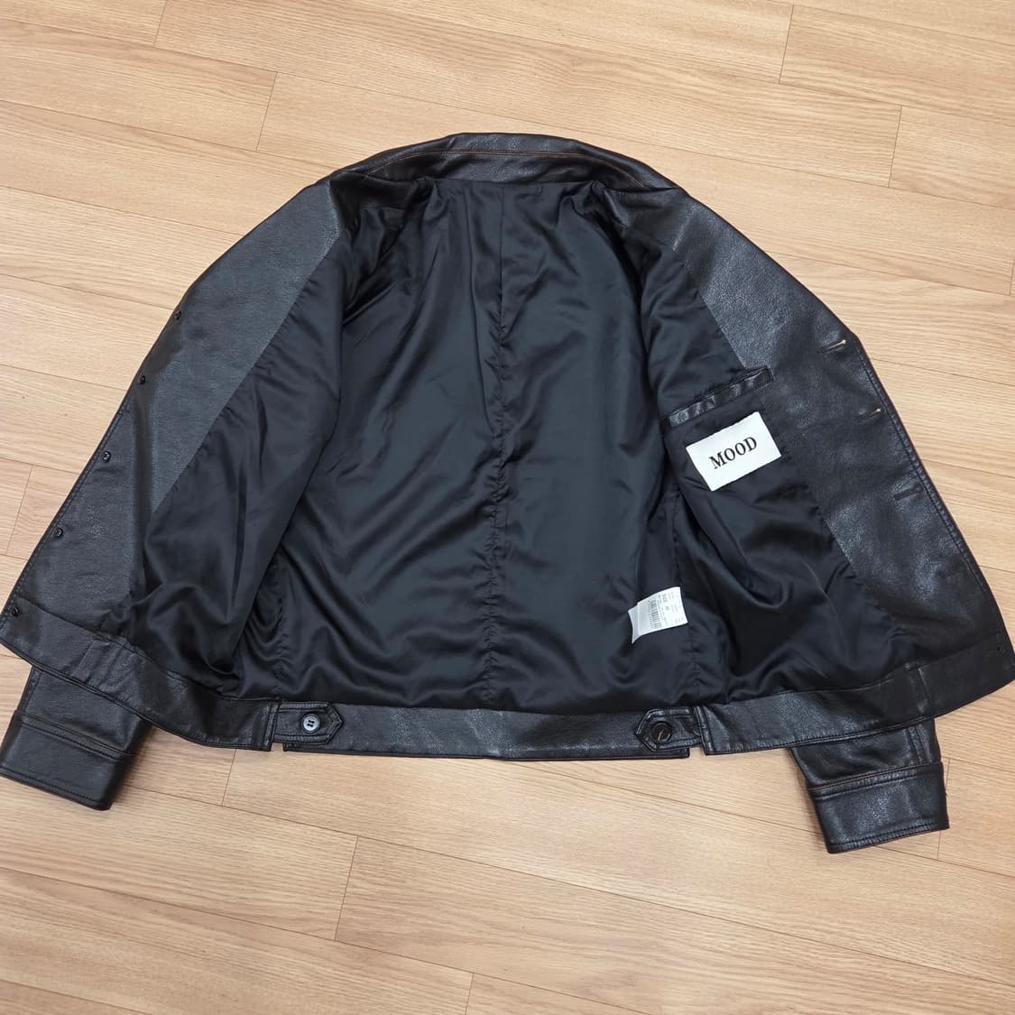 MOOD 빈티지 스타일 브라운 레더 자켓 M 상품이미지5