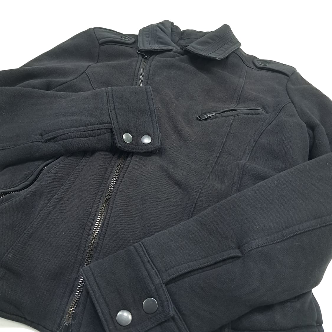 CN756W XS 디젤 블랙 무톤 라이더 자켓 상품이미지5