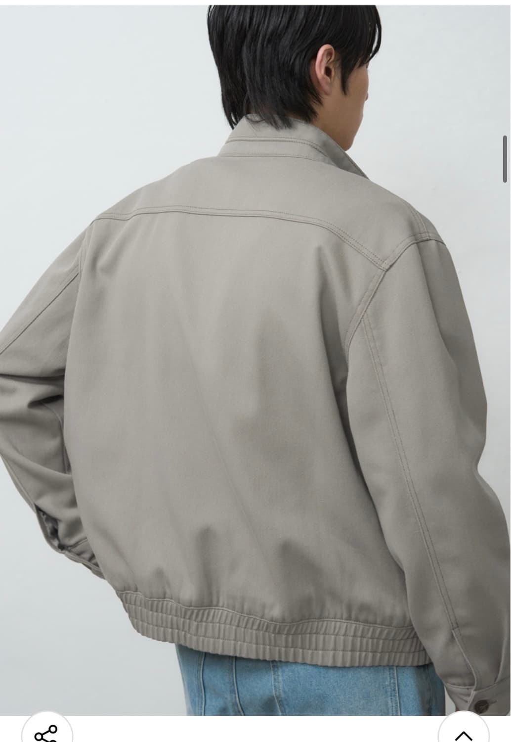 (새상품)(L) 드로우핏 이글 해링턴 워싱 자켓[LIGHT GREY]판매 상품이미지7