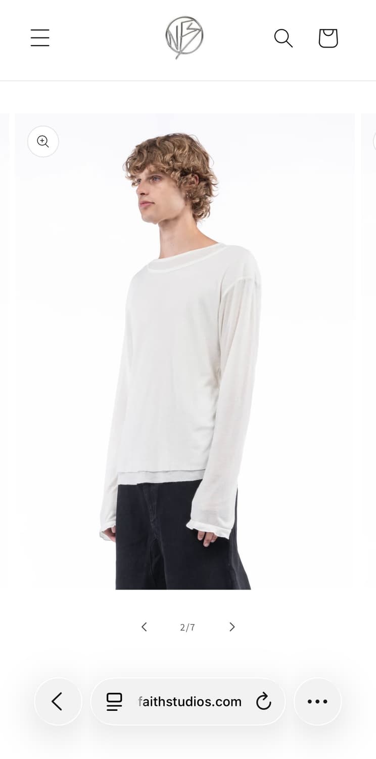 Nofaithstudios 더블레이어 롱슬리브 상품이미지2