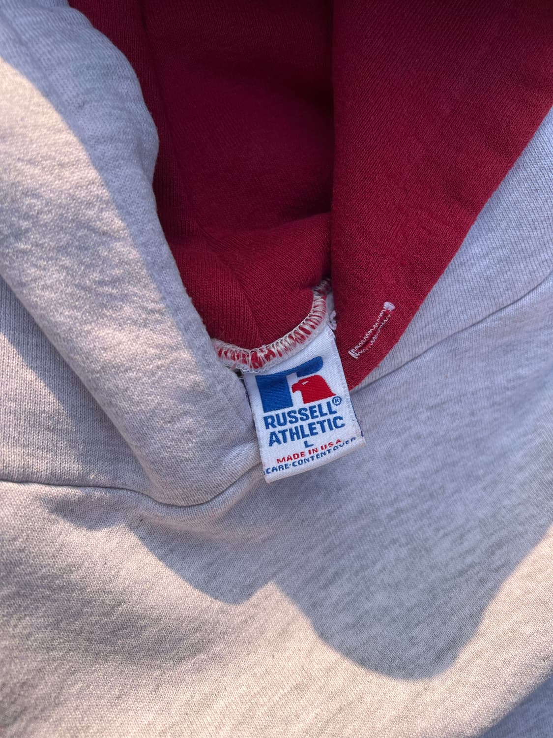 🇺🇸 90s 러셀 배색 후디 L 상품이미지3