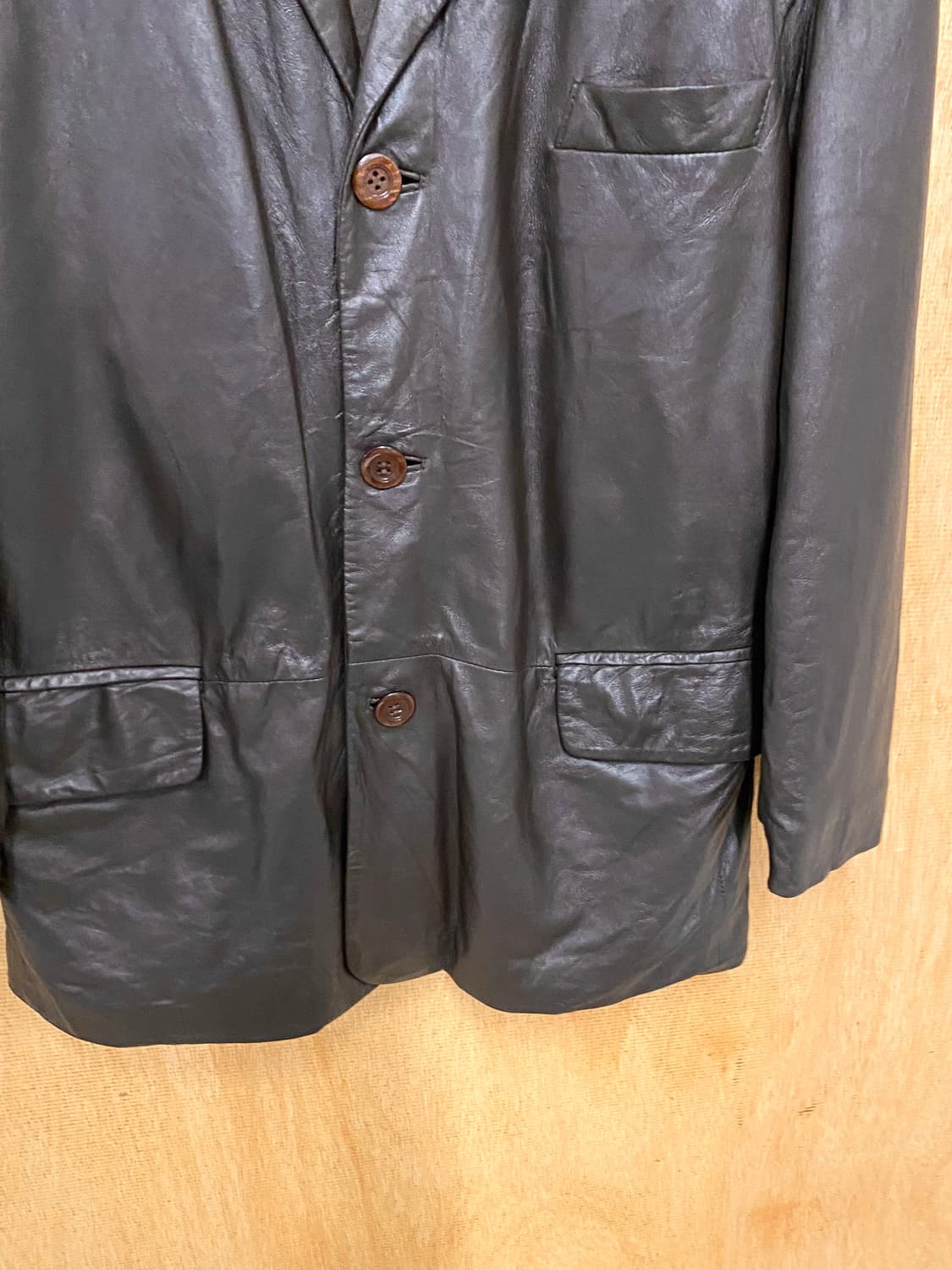 VTG leather blazer jacket 빈티지 레더 블레이저 자켓 상품이미지6