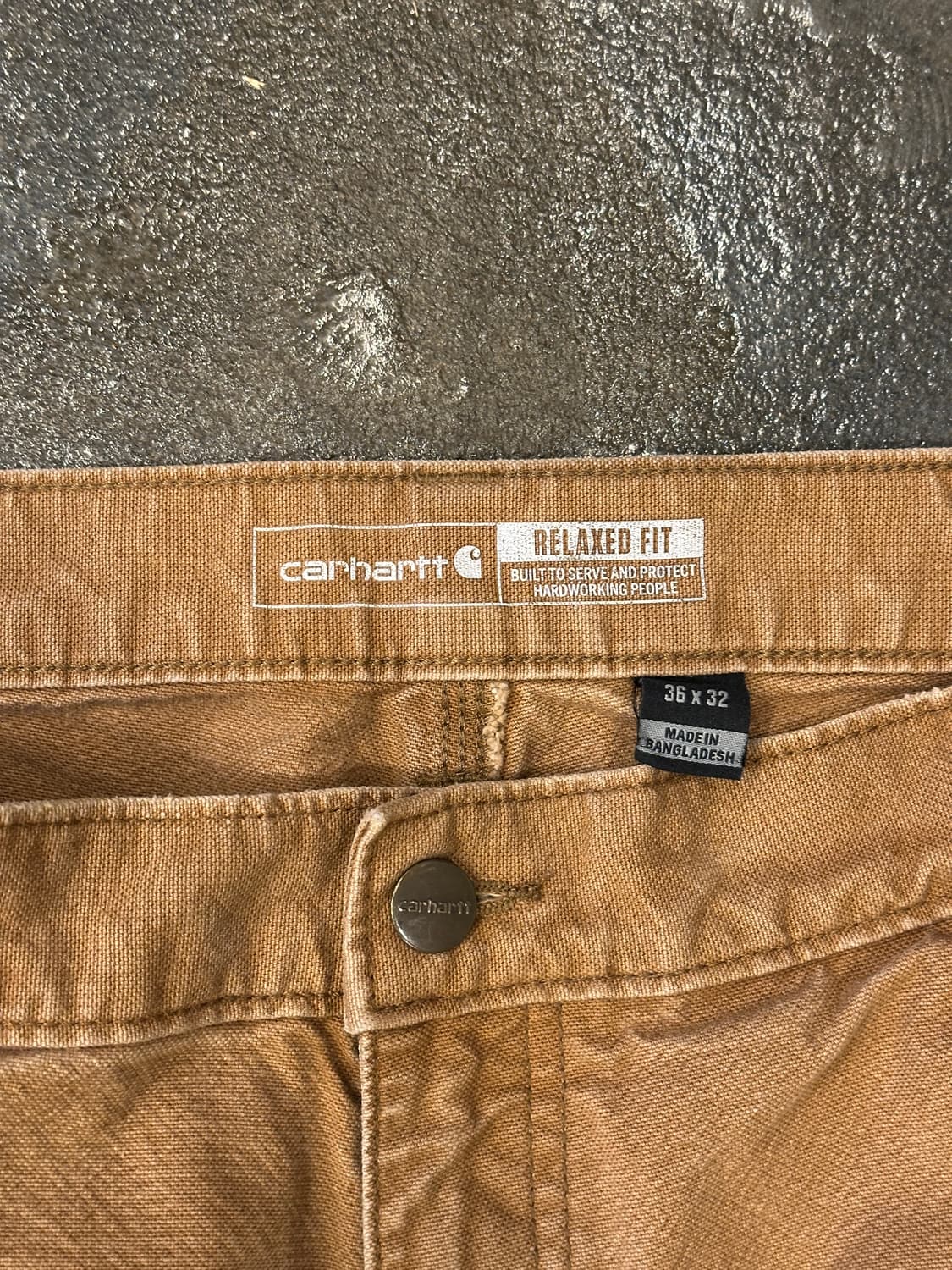 칼하트 릴렉스핏 워크팬츠 36x32 상품이미지3