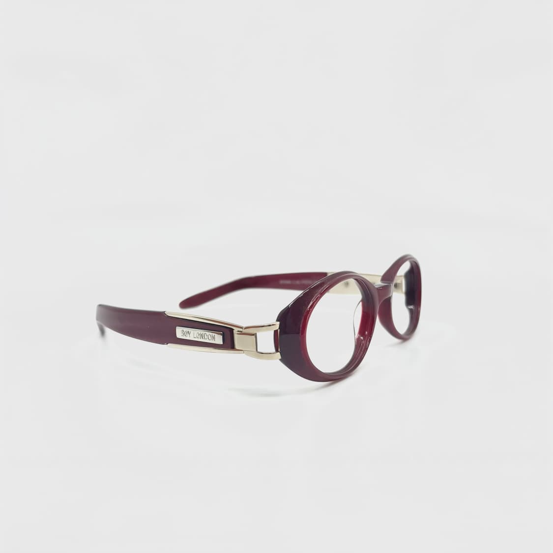 빈티지 데드스탁 보이런던 펑크 아세테이트 버건디 프레임 상품이미지5