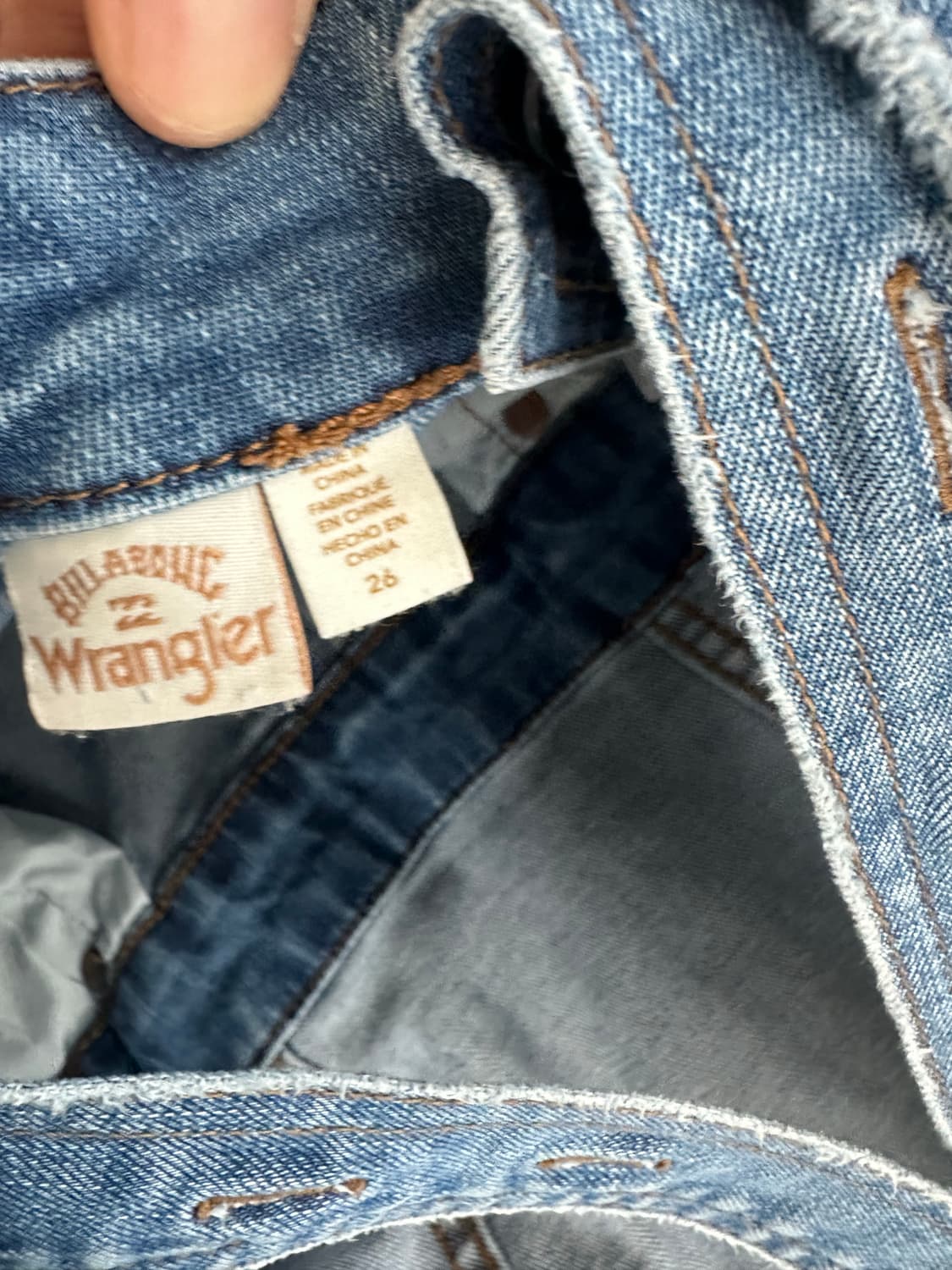 랭글러 데님 멜빵바지 26사이즈 상품이미지4