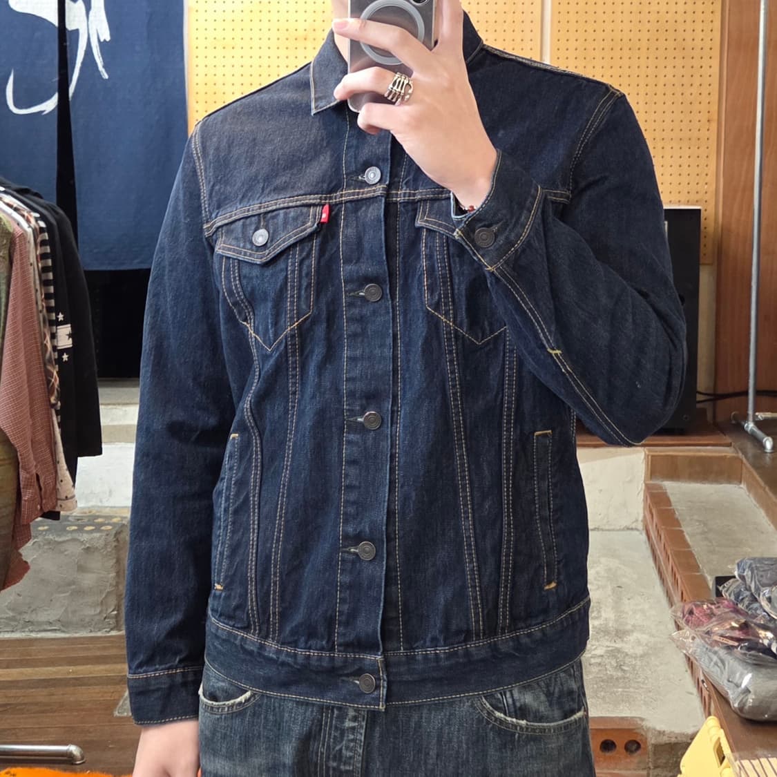 리바이스 블랭크탭 진청 데님 트러거 자켓 상품이미지1