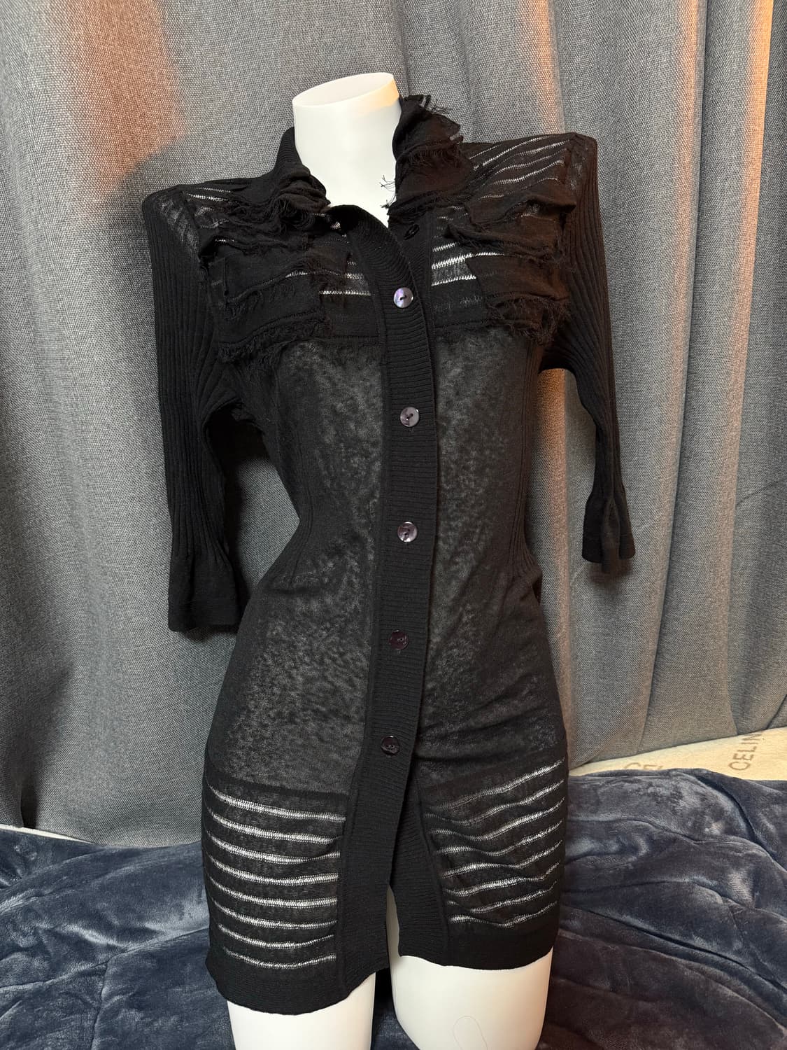 히코로비즈 (히로코 코시노)시스루 미니 원피수 가다건  상품이미지1