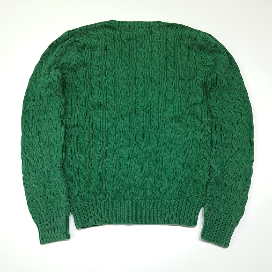 CL022 L 랄프로렌 코튼 케이블 V넥 니트 상품이미지6