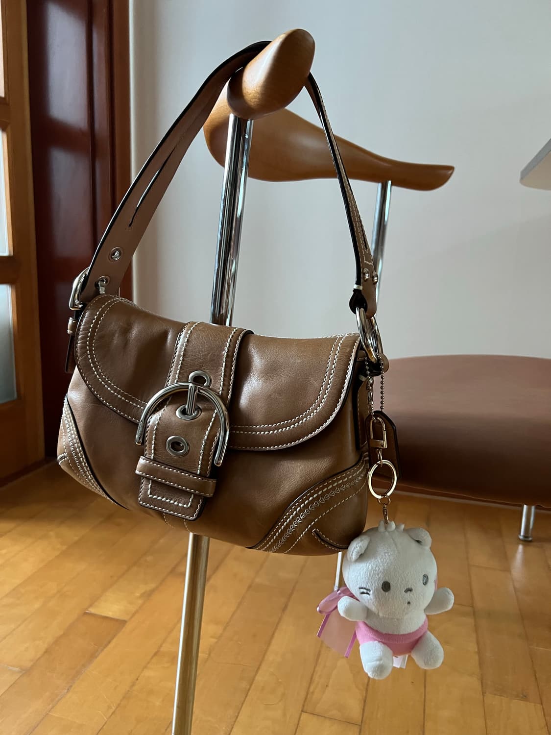 코치 버클 숄더백 미니 coach soho 탠컬러 y2k 상품이미지5