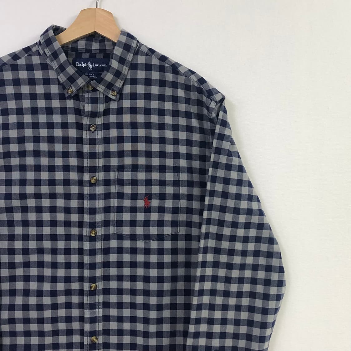L 폴로 옥스포드 체크 셔츠 상품이미지1